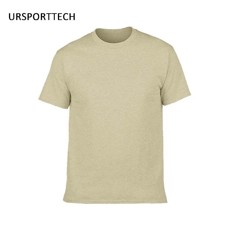Gildan/Распродажа брендовых мужских летних футболок из хлопка, мужская повседневная футболка с короткими рукавами и круглым вырезом, удобный однотонный топ, футболки