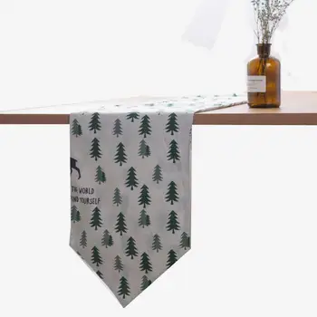 

Christmas Tree Table Runners Modern Xmax Party Decor Home Family Table Runner Boho Table Decoration Accessories Home Table Cloth