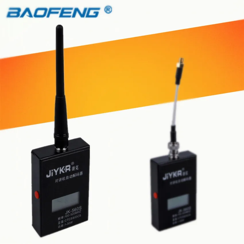 

Walkie talkie frequency counter decoder for baofeng portable radio 100-520 mhz ctcss / dcs antenna sma-female 1-30w jk560s