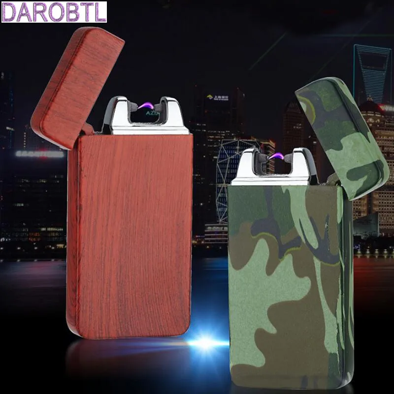

Single Arc Windpro Of Lighter USB Charging Pulse Arc Metal Electronic Camouflage Cigarette Lighter Environmental Lighter