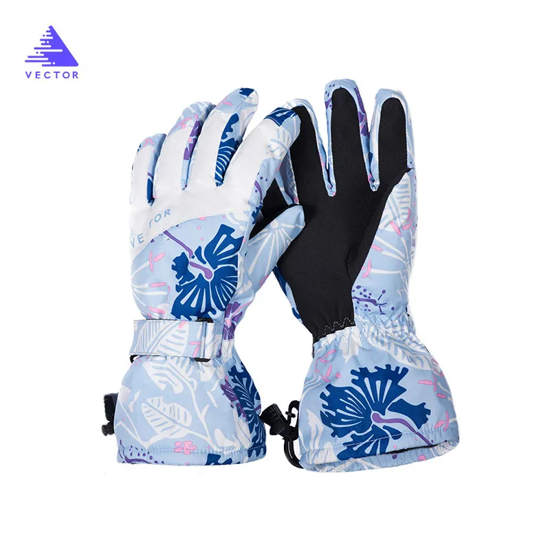 Женские лыжные перчатки, перчатки для сноуборда, мужские теплые мотоциклетные зимние перчатки, ветрозащитные водонепроницаемые зимние перчатки унисекс - Цвет: Women01