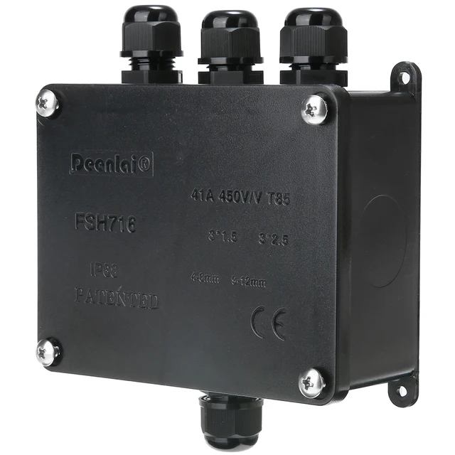 $US $9.48  1pc LED Waterproof Junction Box Electrical Terminal 4 Way Underground Cable Protection Sleeve Conne