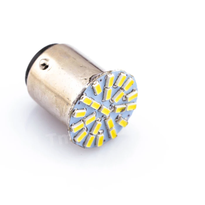 

1X 1157 P21/5W BAY15D 22 SMD 3014 LED car parking lamp Auto Tail Side Indicator Lamp Brake Lights Bulb white 12V