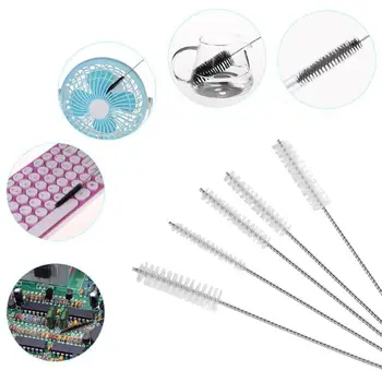 

5pcs/set Mini Nylon Icing Piping Nozzles Cleaning Brush Pastry Tube Brushes Bottle Kettle Teapot Keyboards Fans Cleaning Tool