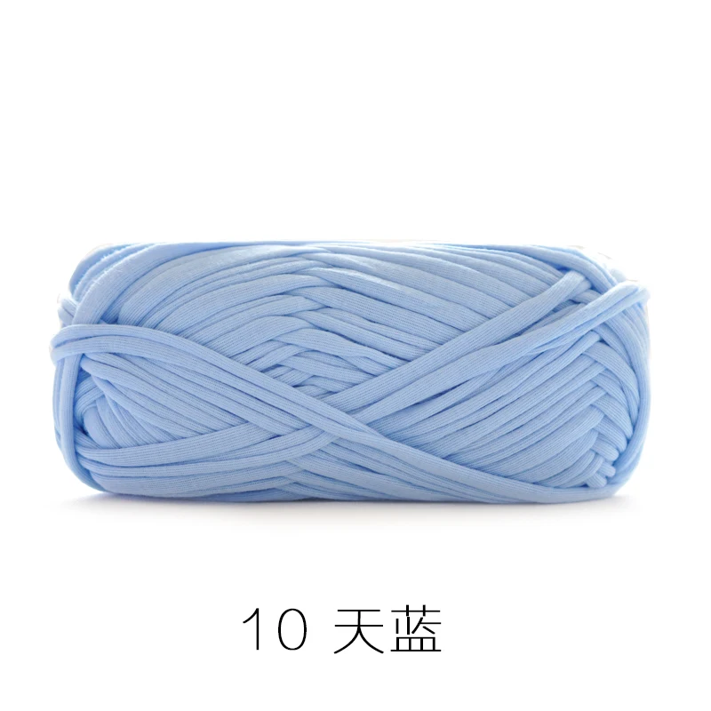 2 шт шерстяная пряжа DIY вязание шерсть для ковриков тканая нить хлопчатобумажная ткань пряжа ручной вязки коврик под корзину одеяло необычная Пряжа Ткань - Цвет: 10 Sky Blue