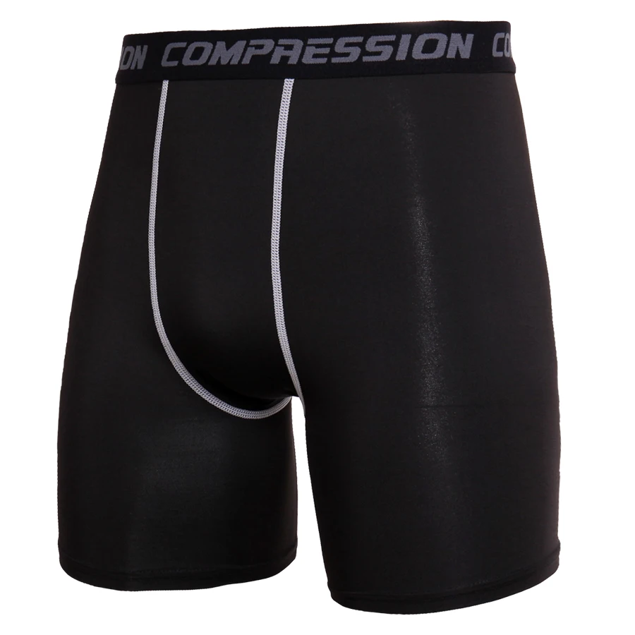 

Fashion Fitness Compression Shorts Men Solid High Elasticity Skinny Base Layer Short Pants MMA Crossfit Bodybuilding Men Shorts