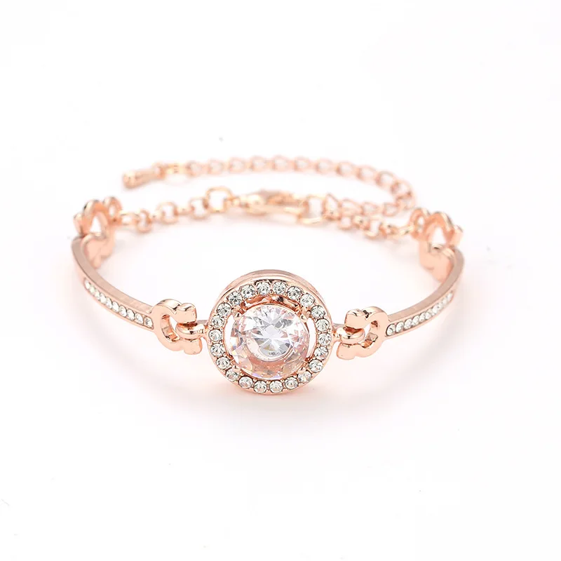 

Wild Simple And Noble Bracelet Fashion personality popular geometric metal ladies shiny crystal sexy bracelet 2019