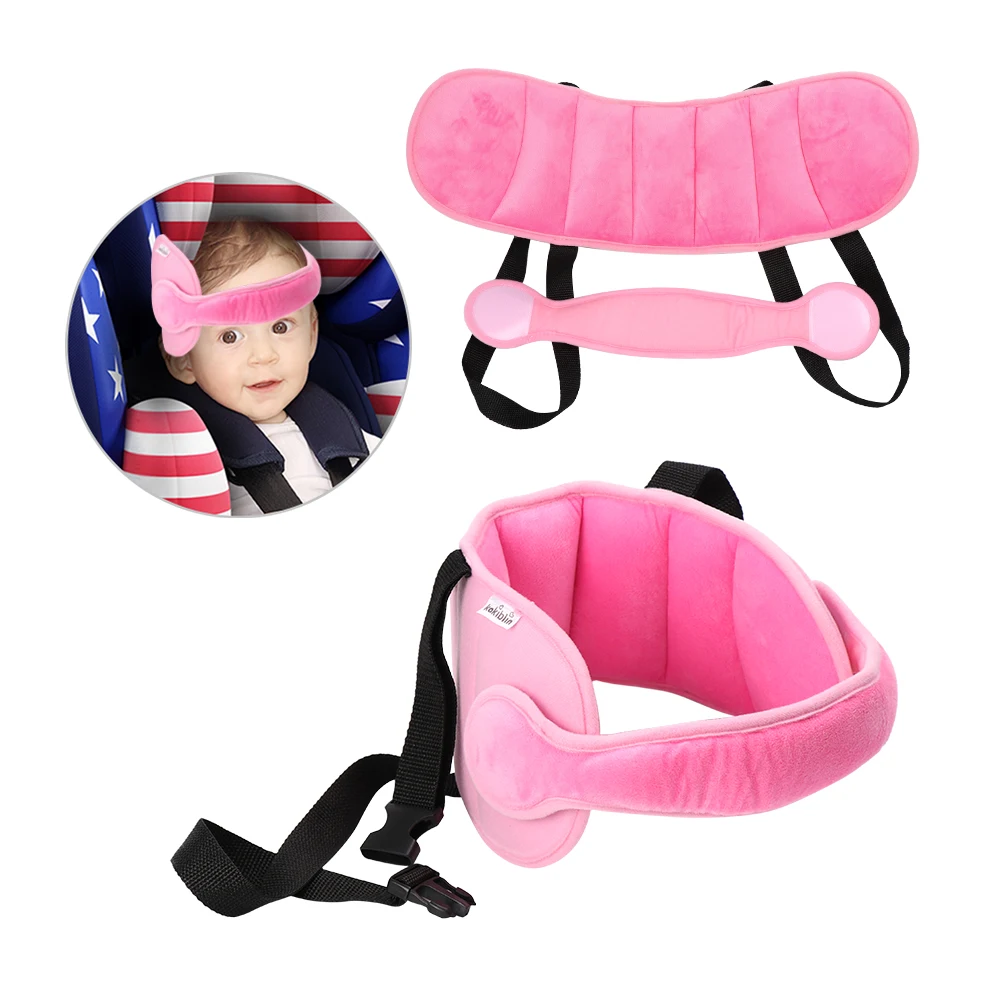 Blue Child Car Seat Adjustable Head Support Sleep Tape Safety Nap Child Aid Kid Holder Protector A Comfortable Safe Sleep Belt Solution