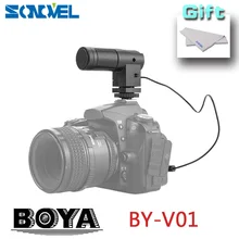 BOYA BY-V01 стерео микрофон X/Y мини камера конденсаторный микрофон для цифровой DSLR Canon Nikon Pentax sony камера DV