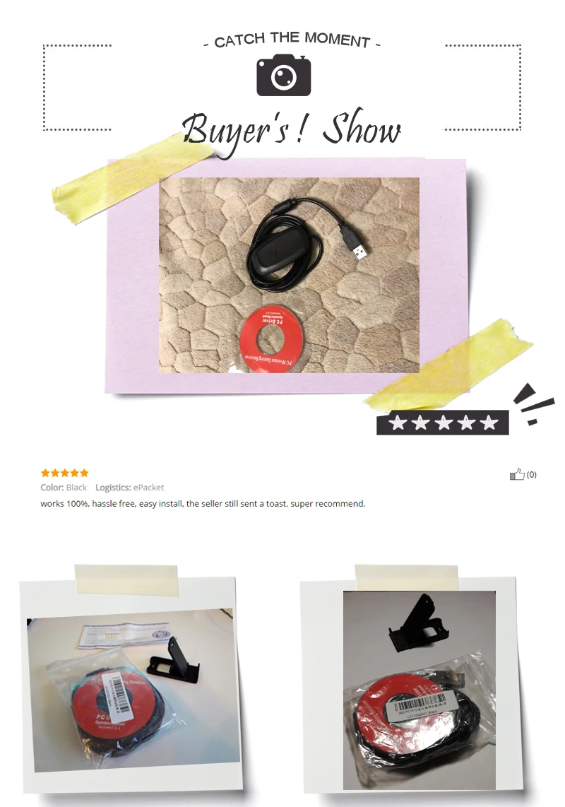 For Xbox 360 Wireless Gamepad PC Adapter USB Receiver Supports Win7/8/10 System For Microsoft Xbox360 Controller Console