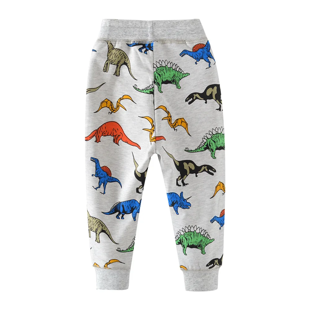 SAILEROAD Костюмы для динозавров с принтом для мальчиков с длинным рукавом Осень из двух частей Наборы одежды для малышей из хлопка Комплект одежды для хлопка