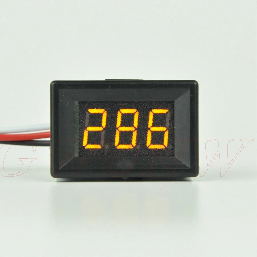 

GWUNW BY336VK DC 0-600V (600V) 3 bit 0.36inch digital voltmeter Panel Meter Voltage Tester Meter