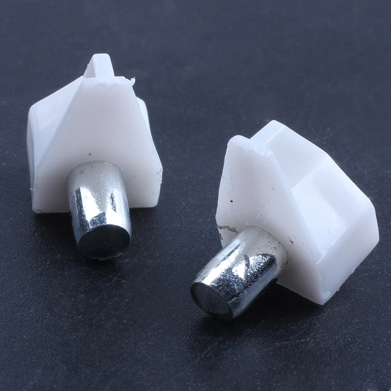 30x Metal shelf support prod Pin for wardrobe 5mm White