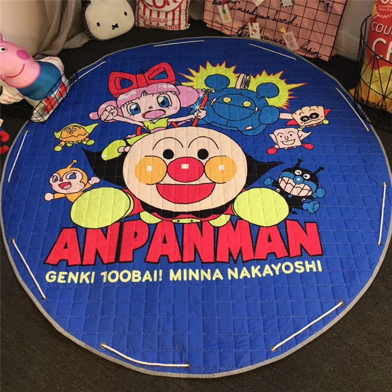 Round play mat storage bag Baby Toys Room COTTON CAR FOX Anpanman  (19)