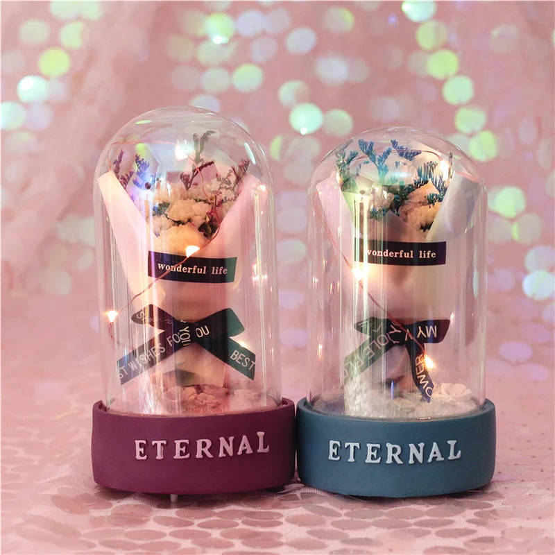 

LED Beauty flower and Beast Battery Powered Flower String Light Desk Lamp Romantic Valentine's Day Birthday Gift Decoration gift