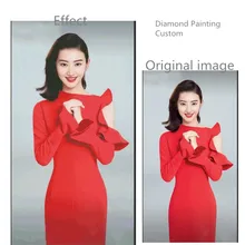 Photo Custom Diamond Painting Cross Stitch Full Square Picture of Rhinestone DIY Diamond Mosaic Diamond Embroidery Sale 