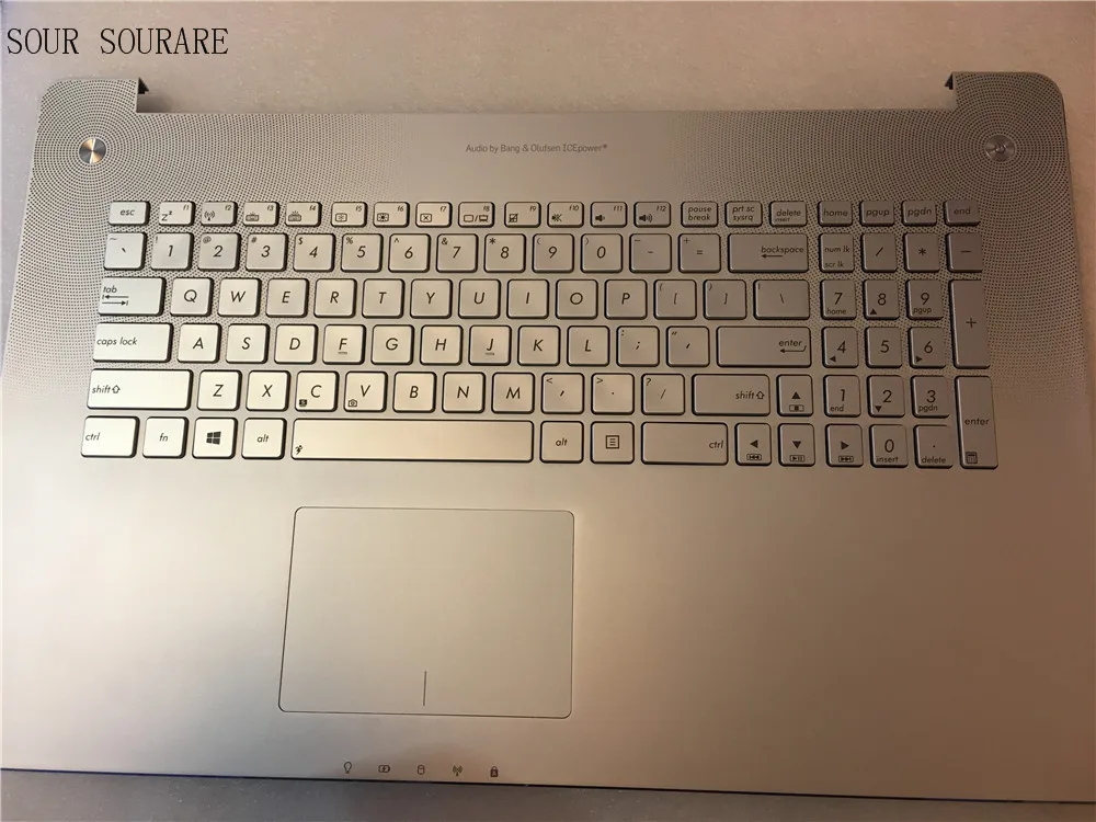 Четыре sourare для Asus N750JV N750JK N750 C чехол с американской клавиатурой и тачпадом