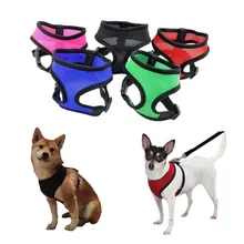 1PC Adjustable Soft Breathable Dog Harness Nylon Mesh Vest Harness for Dogs Puppy Collar Cat Pet