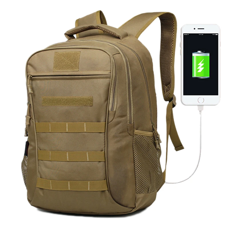 

Tactical Backpack 35L Military Outdoor External USB Muti-Function Climbing Wearable Sport Bag Waterproof Army Travel Rucksack