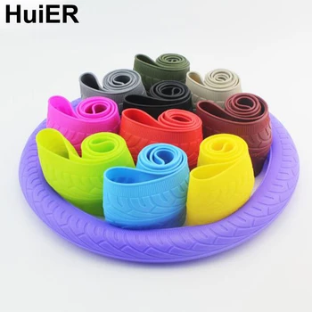 

HuiER Silicone Car Steering Wheel Cover Non-slip 33-40CM Steering-wheel For VW Audi Nissan Peugeot Mazda Toyota Lexus Honda Kia