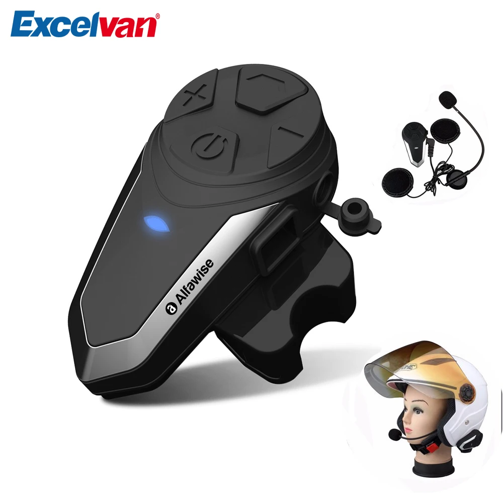 BT S3 Motorcycle Helmet Headset 1000m Bluetooth Hands Free FM