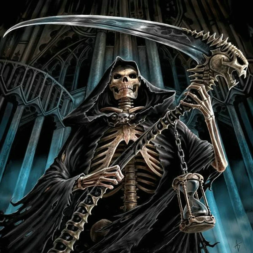 

Skull & grim Reaper 5D Diy diamond painting cross stitch cartoon FULL painting Pictures of rhinestones diamond embroidery HL658