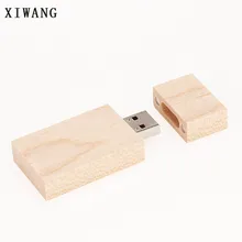 XIWANG Customized company logo Wooden rectangular USB flash drive Pendrive 4GB 8GB 16GB 32GB 64GB USB flash stick Free shipping