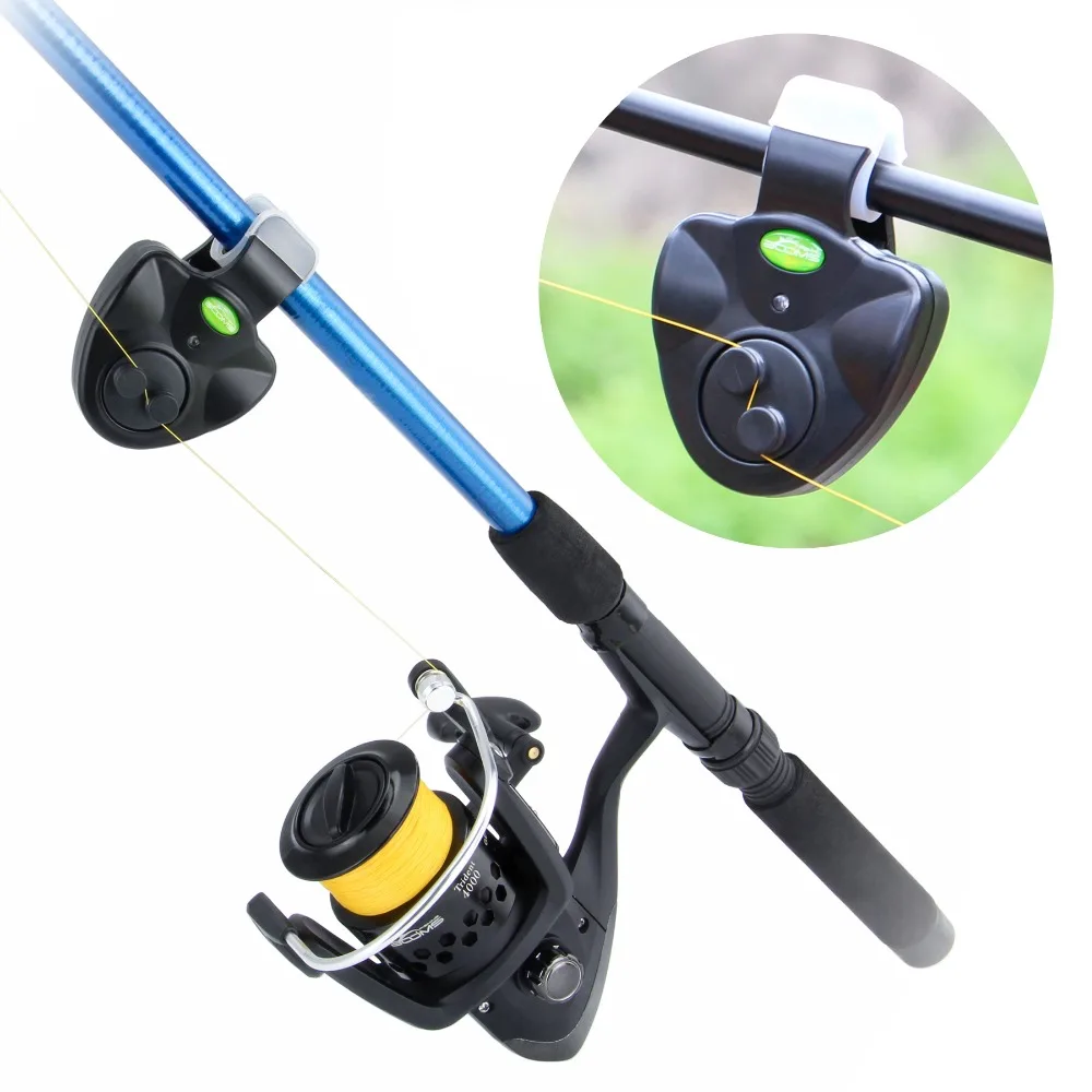 Booms Fishing E1 сигнализация для укуса рыбы электронный зуммер на удочку с громкой сиреной дневной Ночной индикатор с светодиодный светильник