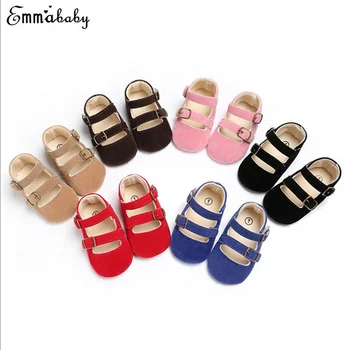 

Newborn Girl Boys Baby Soft Sole Crib Shoes Toddler Sneakers Chamois Shoes 0-18M