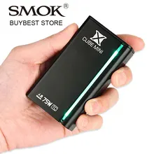 Original 75 W SMOK XCube MINI TC/Bluetooth VW MOD Box X-cube Vape Mod con Bobina de Reconocimiento Inteligente para 510 Atomizador Tanque RTA