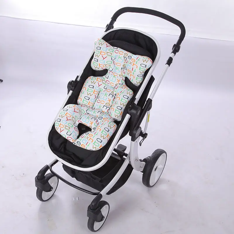 Cartoon Stroller Cushion Thicken Baby Stroller Accessories Seat Pad Pram Mattress Mat For Kids Pushchair Breathable Cotton Mats