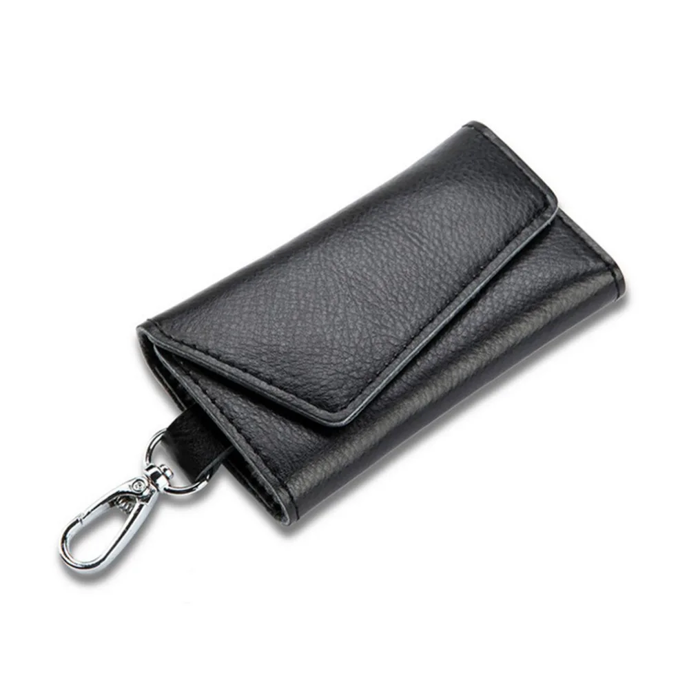 Buy Genuine Leather Soft Men Women Car Key Coin Card