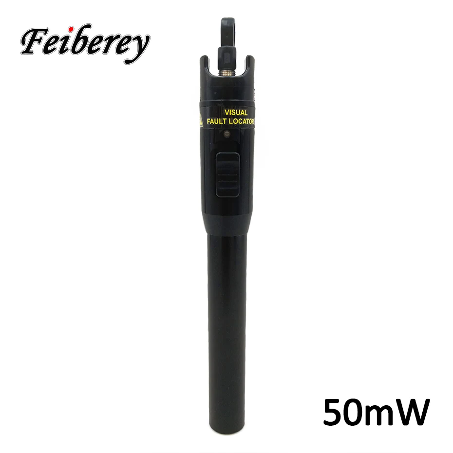 

50mW Long Range Fiber Optic Visual Fault Locator Red Light Source for High Power Locating Poor Connection in Optical Cable
