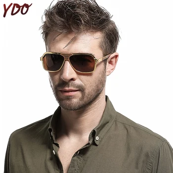 

YDO Polarized Sunglasses Men 2019 Classic Square Sun Glasses Luxury Brand Vintage Glasses High Quality Driving Shades Male UV400