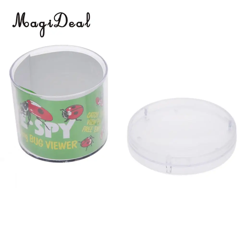 MagiDeal Insect Viewer Locket Box Jar Magnifier Bug Magnifying Loupe Watch Children Toy for School Experiment Hiking Camping