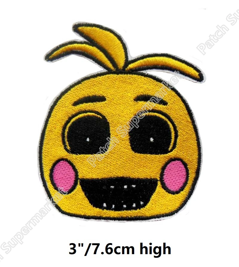 FIVE NIGHTS AT Freddy's Toy Chica с рисунком персонажей из игры пять ночей в Фредди вышитые