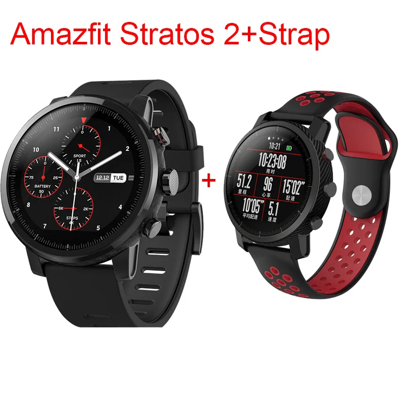 Xiaomi Huami Amazfit умные часы Stratos 2 Английская версия Pace 2 умные часы мужские с gps Xiaomi часы PPG пульсометр - Цвет: Style 4