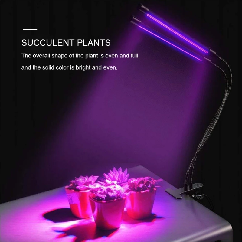 Бытовой лампа для выращивания растений Регулируемая память лампа на гибкой ножке светодиодный Цветок светать для дома сад принадлежности