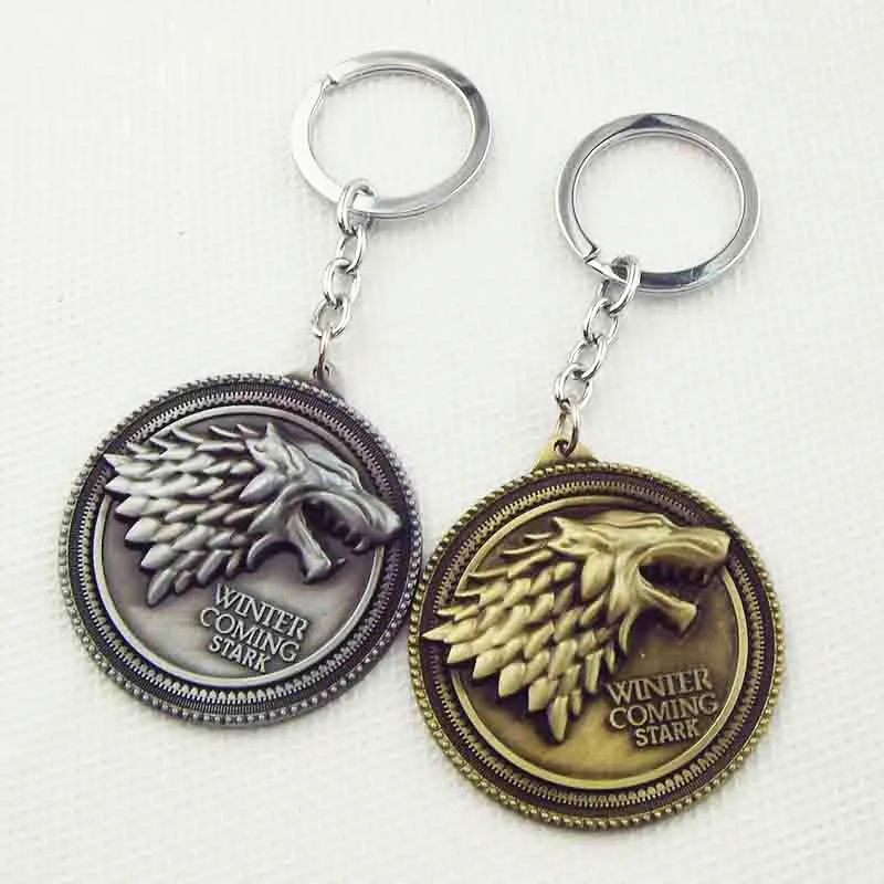 Game of Thrones keychain House Stark Winter Is Coming 5.2 cm Metal