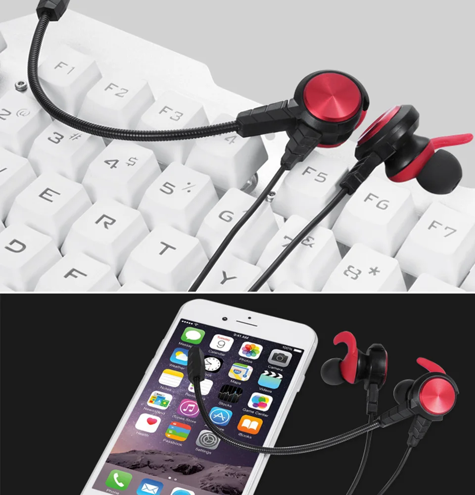 NEWGOOD Wired Earphone Bass Stereo Gaming Headset With Microphone PC Game Earphones With Detachable Mic For Computer PS4 (21)