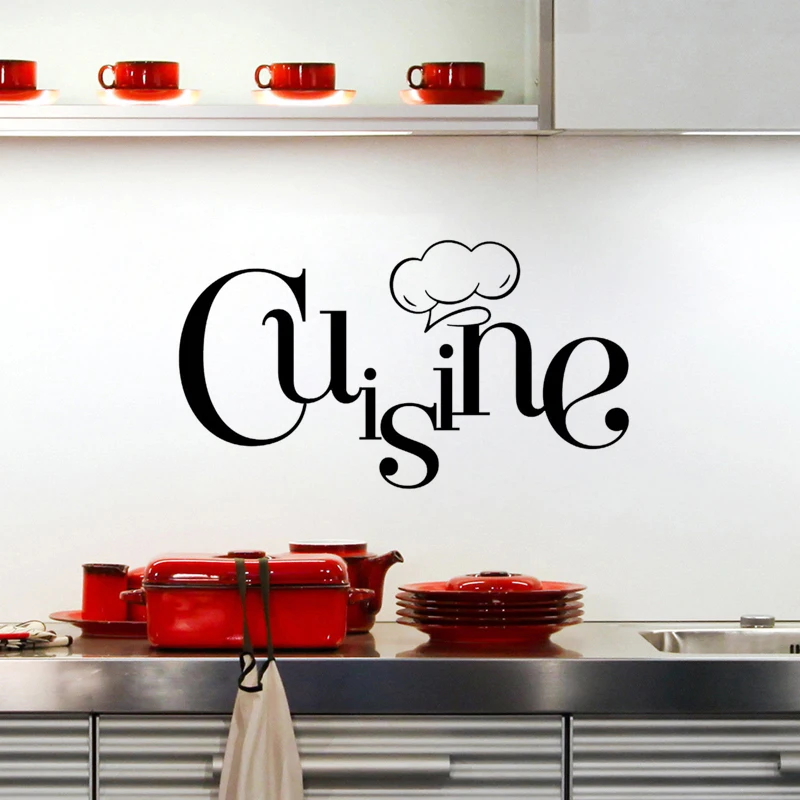 New black kitchen cooking restaurant kitchen vinyl wall decals stickers