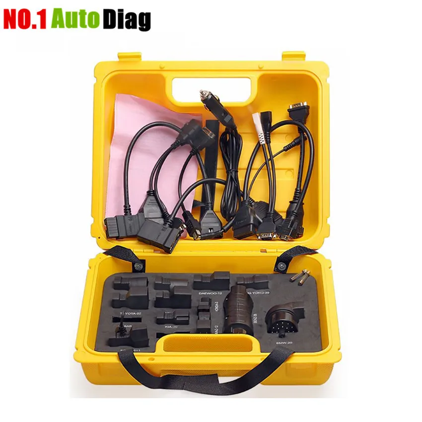 

New arrival full Set Original Launch X431 iDiag Connectors and cables X431 easydiag Mdiag adapter Package LAUNCH X431 yellow box
