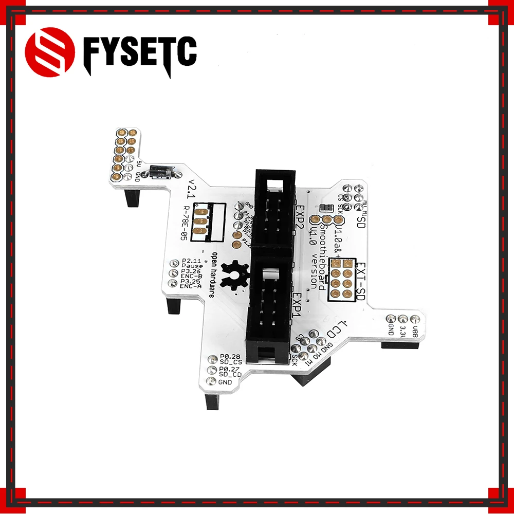 

3D Printer Parts Smoothieboard 5X V1.1 Board Full Graphic LCD Adapter Module V2.1 a Plug And Play Adapter for Smoothieboard