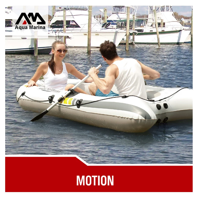 AQUA MARINA MOTION 2 человек толстая ПВХ надувная лодка Рыбалка плот Подушка лопатка