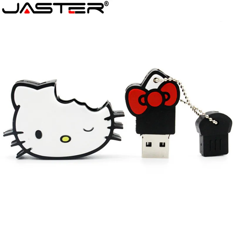 JASTER hello kitty, usb флеш-накопитель, милые флешки, 4 ГБ, 8 ГБ, 16 ГБ, 32 ГБ, карта памяти, u-диск, usb 2,0, флеш-накопитель