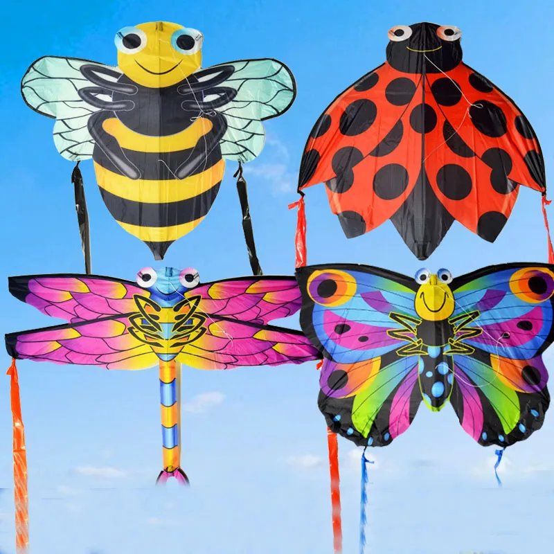 Cartoon-Bee-Kite-Easy-to-fly-outdoor-sport-toy-for-children-cute-Kites-2017-new-arrival (2)
