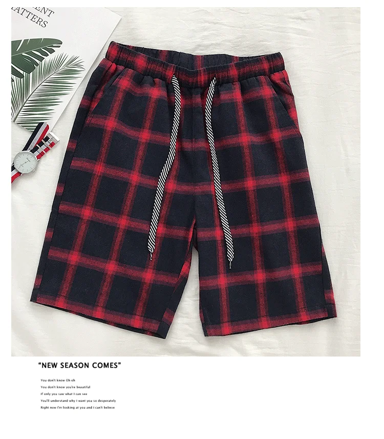 Для мужчин Шорты 2019 Мода Досуг клетчатые шорты Пляжные шорты Для мужчин s Повседневное Camo решетки Шорты высокое качество низкая цена