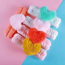 1 шт. Женская модная эластичная простая стильная повязка на голову в форме сердца Повязка На Голову Повязка На волосы "тюрбан" аксессуары для волос