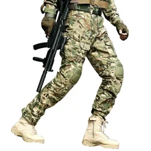 Тактические Брюки мужские военные брюки карго и наколенники Tactico Combat SWAT Hunter брюки Pantalones Hombre Militaire CS Одежда