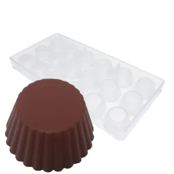 

18 Cups Plycarbonate Chocolate Mould Hard Plastic Candy Tray